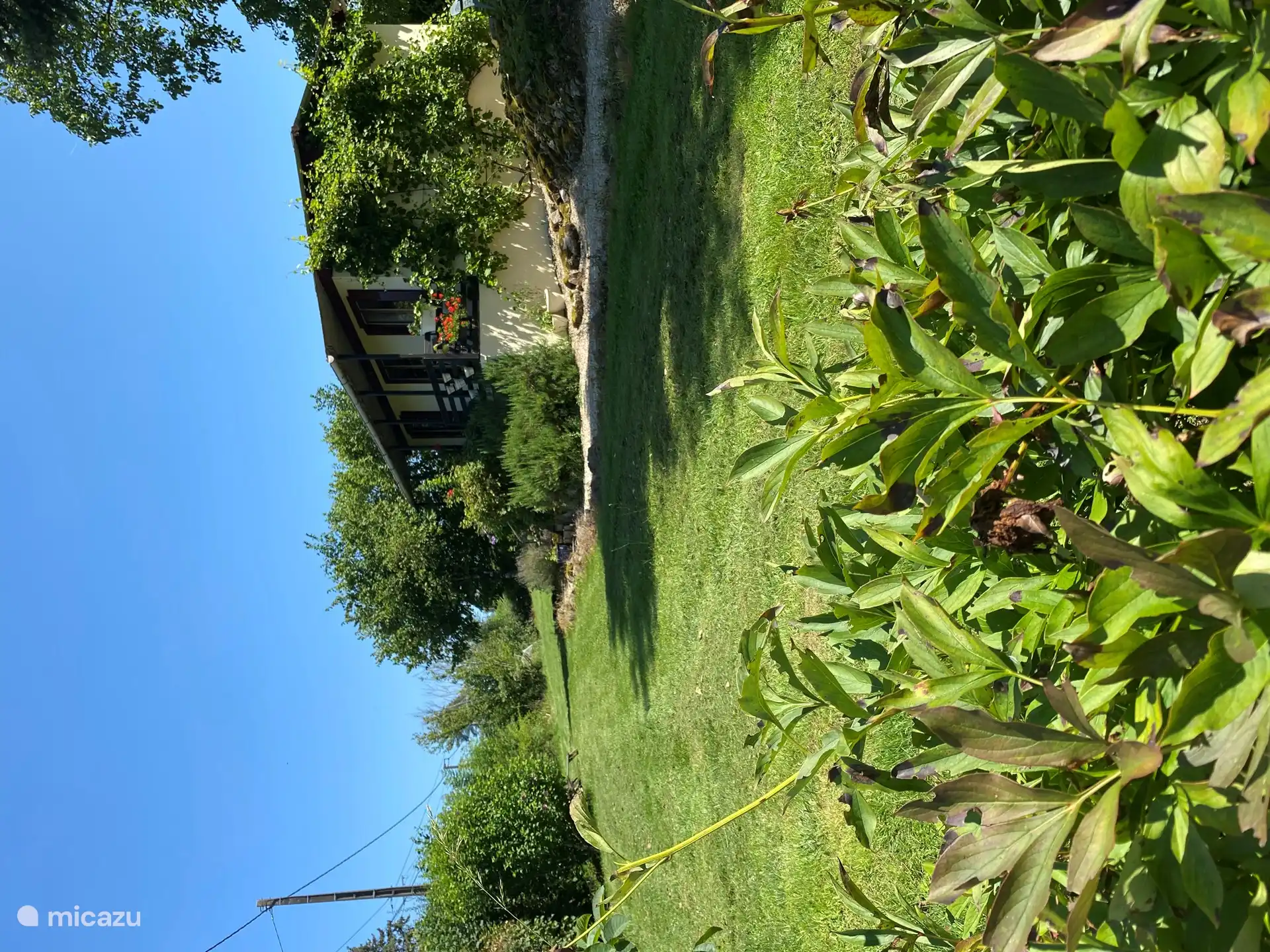 Das Ferienhaus mit dem Garten