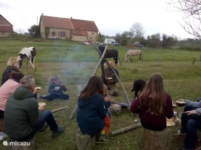 Location de Vacances France, Allier, Vernusse, gîte / cottage - la source cuisson au feu