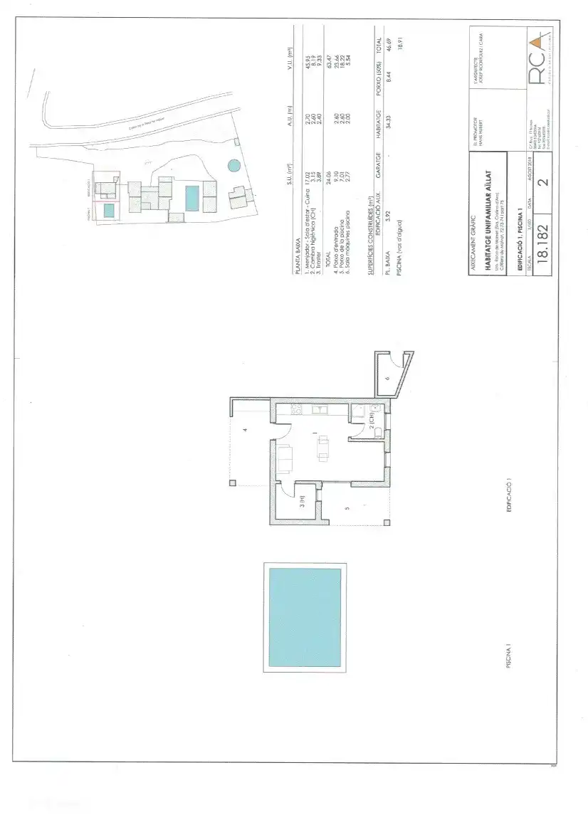 Grundriss und Oberflächen