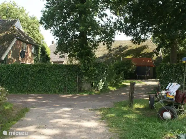 Sous le Chêne ferme de vacances | Pays-Bas, Drenthe, Diever - ferme Entrée du parking derrière la ferme