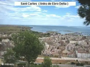 Zicht op Sant Carles en de Ebro Delta.