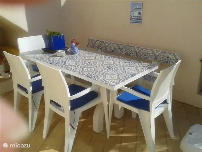 Blick auf den Strand von Carvoeiro aus dem Flugzeug genommen.

