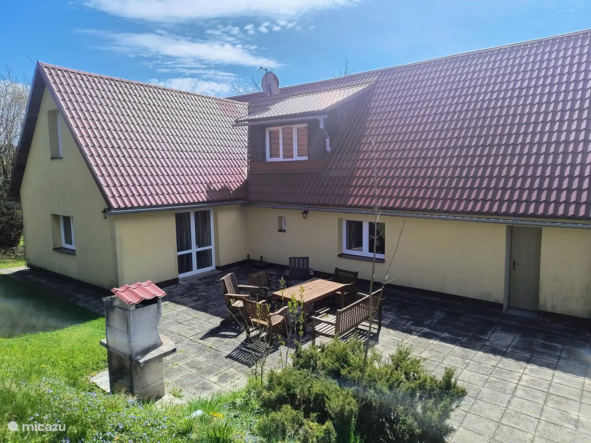 Terraza con barbacoa