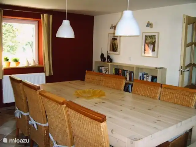 vakantiehuis huren in Tsjechië, Hradec Králové, Lampertice – Vakantiehuis DAVRI Eetkamer met terrasdeuren