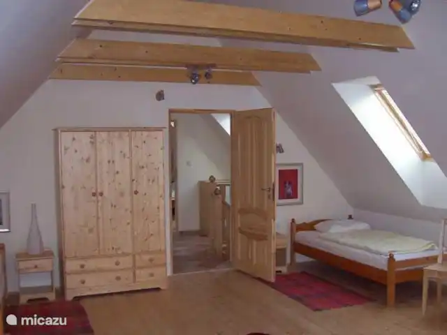 vakantiehuis huren in Tsjechië, Hradec Králové, Lampertice – Vakantiehuis DAVRI Slaapkamer boven met 4 bedden