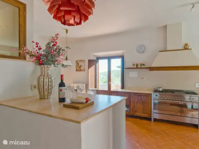 Cas'al Verde huren in Italië, Toscane, Castellina In Chianti - villa Woonkeuken met alle gemakken.