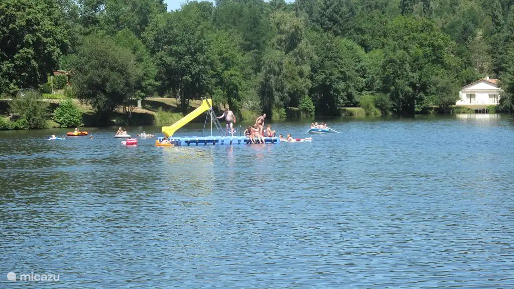 Waterpret op het meer.