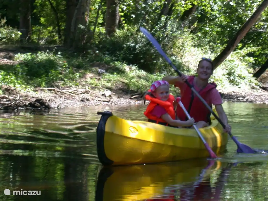 Kanoen op de rivier de Tardoire.