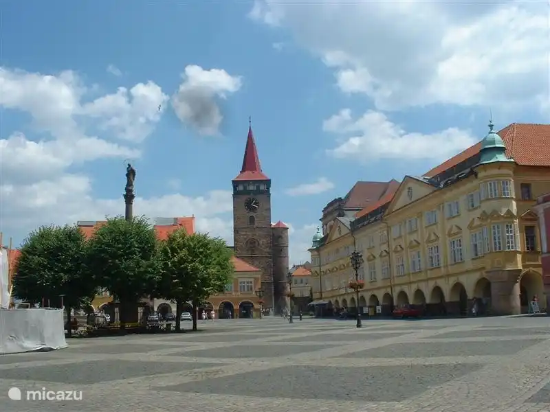 la hermosa plaza de Jicin