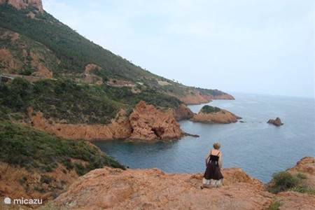 the Esterel, beautiful red rock formations