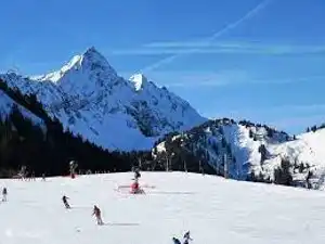 het locale skigebied van Saint Jean d'Aulps: Roc d'Enfer 
