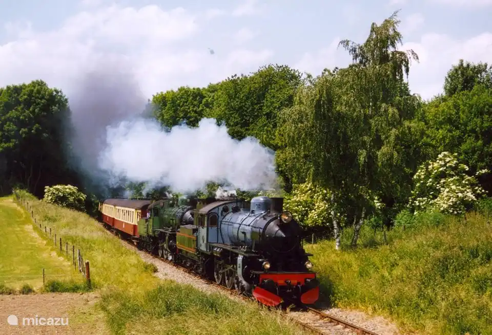 Enjoy a train ride across the stream from the steam Miljoenenlijntje town Simpelveld