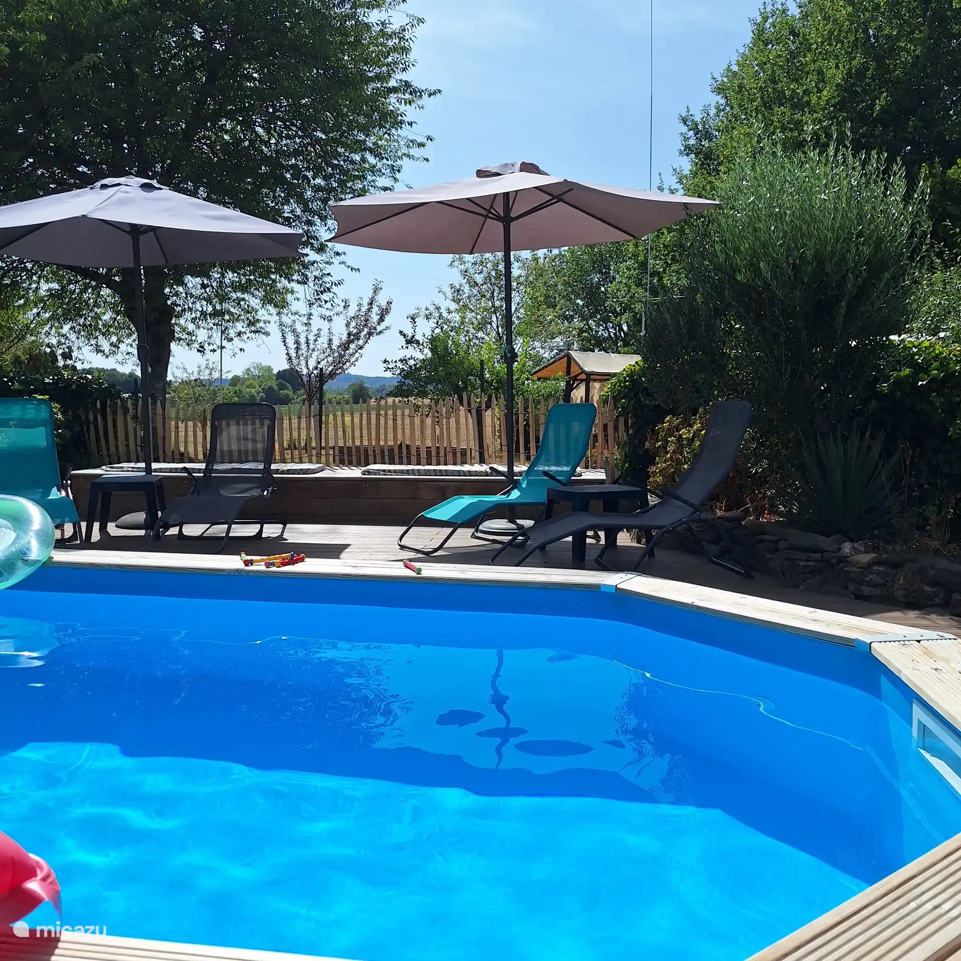 The pool, not too big but great to cool off.  