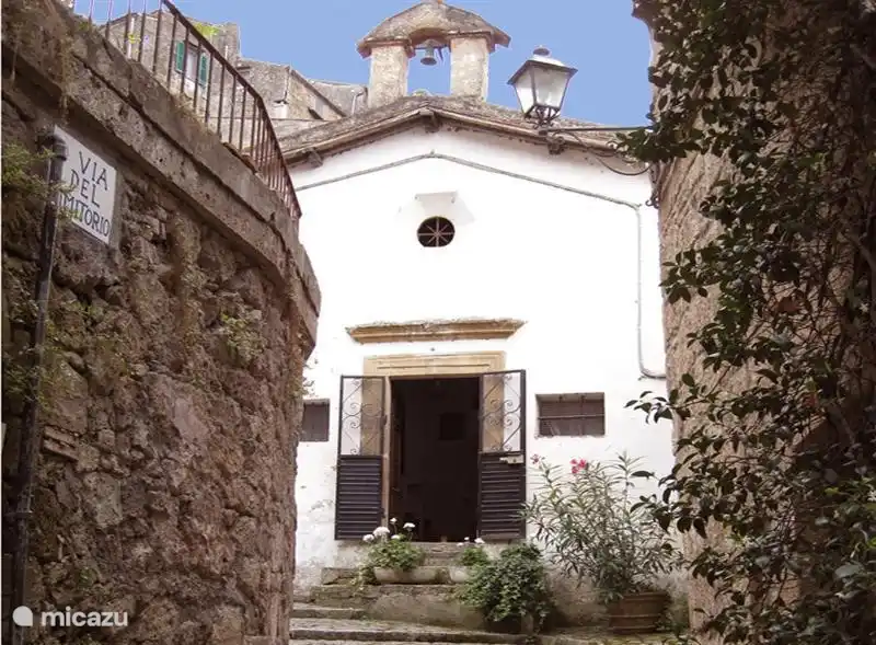 Sorano, Kirche in unserer Nachbarschaft.