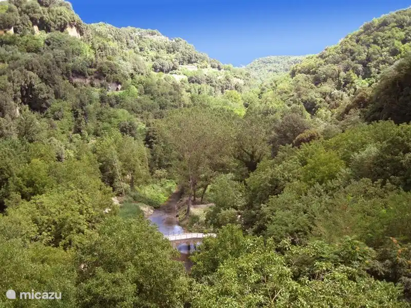 Sorano ist von viel Grün umgeben.