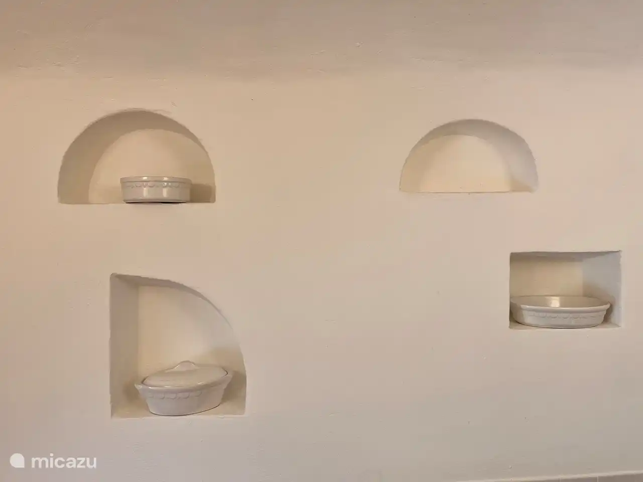 Klein geluk in een keukennisje.

