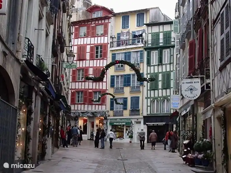 Straatje in het oude Bayonne
