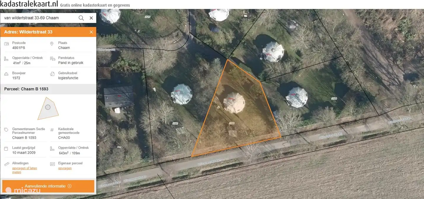 das Iglu 69 aus der Luft gesehen