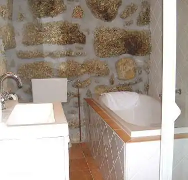 The bathroom with bath and separate shower.