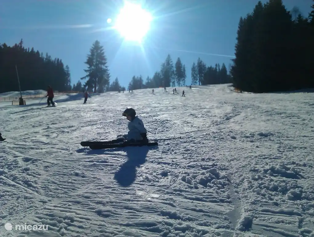 Sonne über der Piste