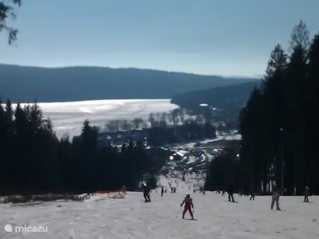 Lipno villa 219 | République Tchèque, Sud de la Bohême, Lipno nad Vltavou - villa piste de ski et vue sur le lac gelé de lipno