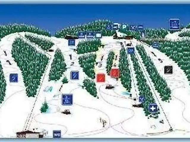 Lipno villa 219 | République Tchèque, Sud de la Bohême, Lipno nad Vltavou - villa aperçu du domaine skiable