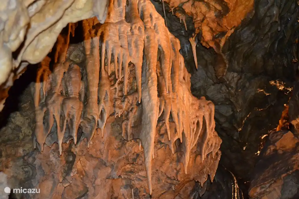 Bozkov Höhlen, nur 20 Kilometer von der Villa entfernt.