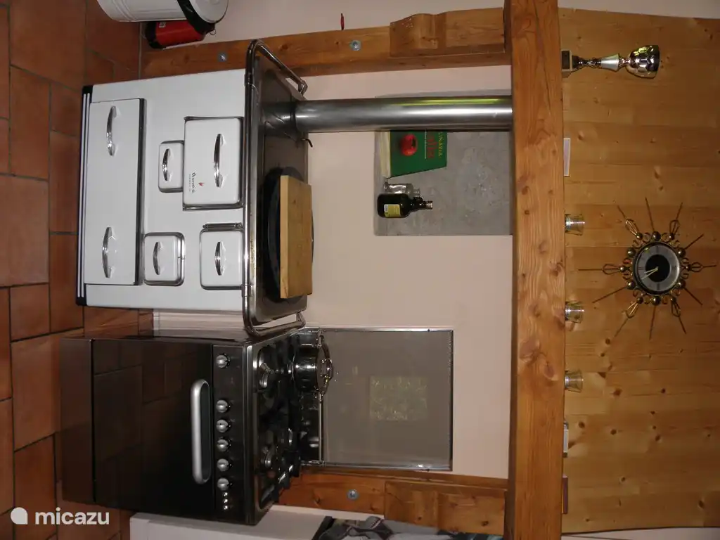 Cuisson au bois (à gauche) ou au gaz. Vous pouvez choisir vous-même, mais le bois est facile et quelque chose de complètement différent.