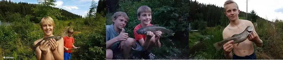 Angeln in der Amel oder in speziellen Forellenteichen