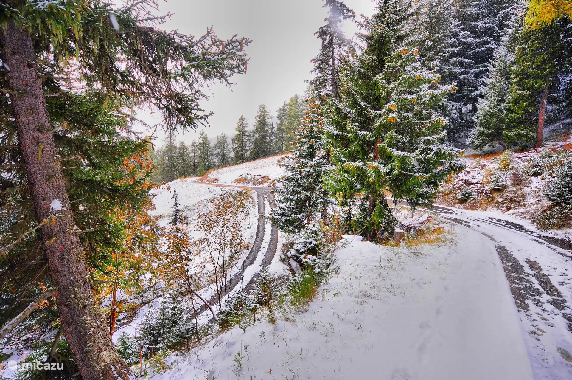 In de buurt van Aminona.