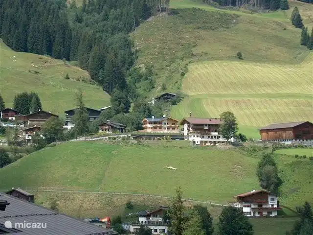 Het huis gezien vanaf de Bergfriedlift