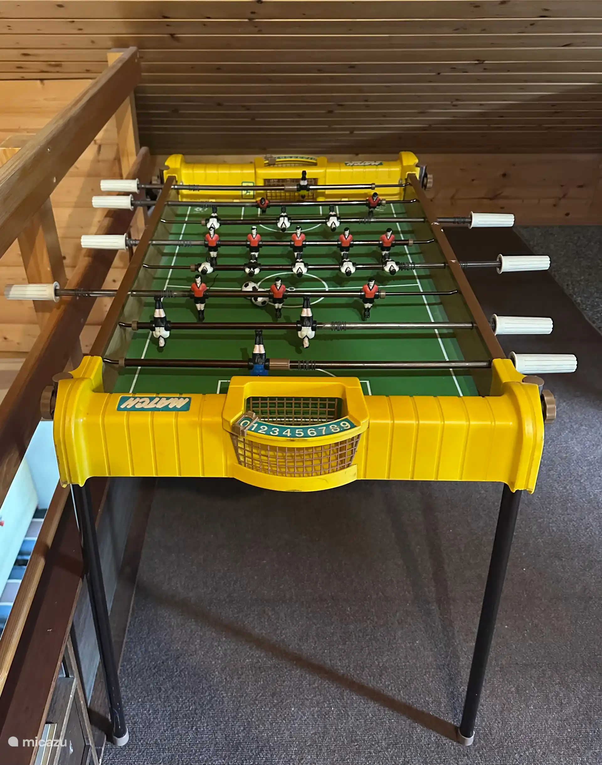 Tischfußball im Spielzimmer 