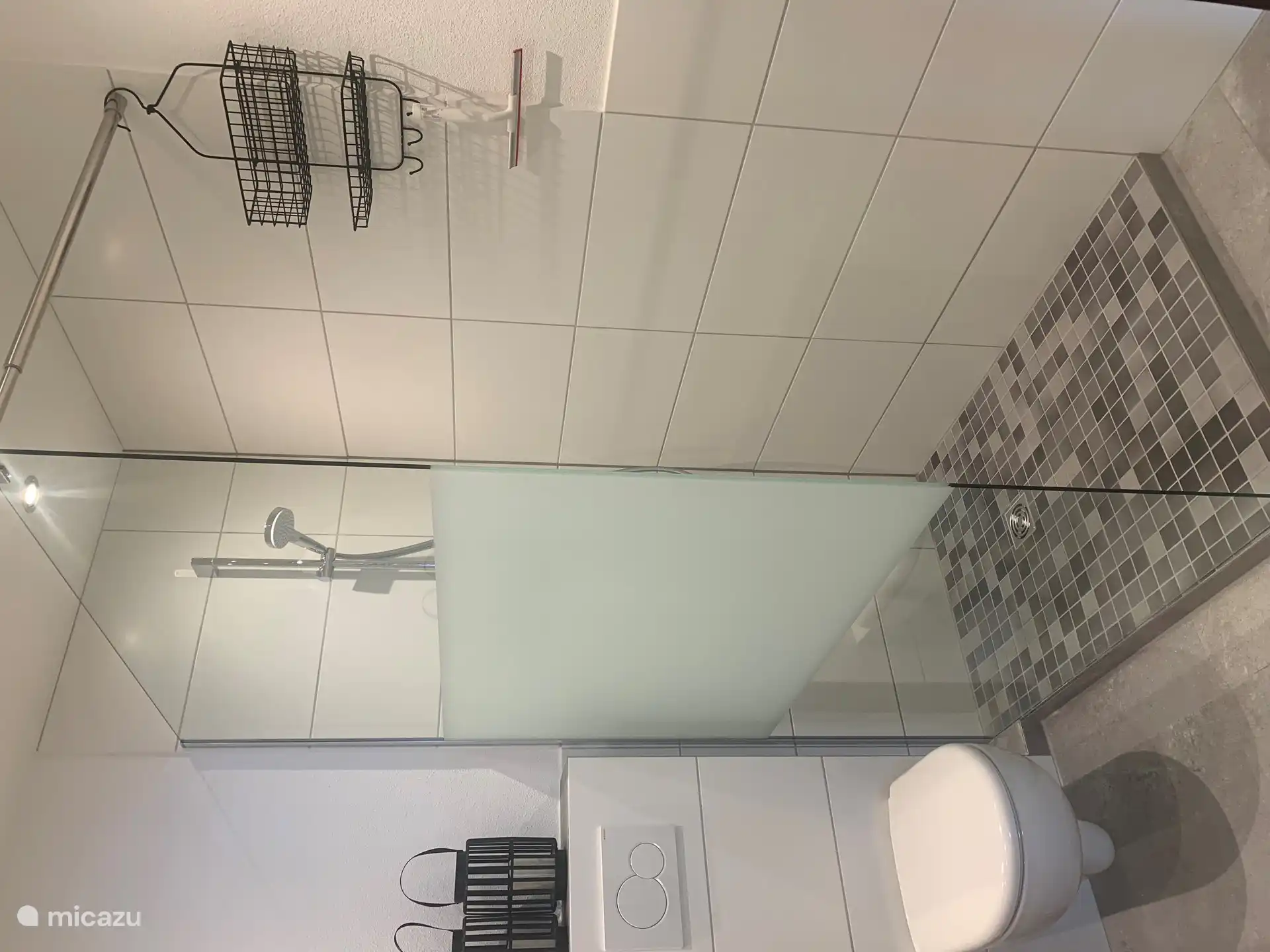 geräumige ebenerdige Dusche