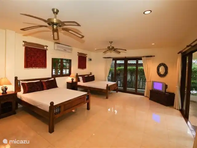villa en Tailandia, Ko Samui, Koh Samui – Idílica villa de lujo en Samui dormitorio gran villa
