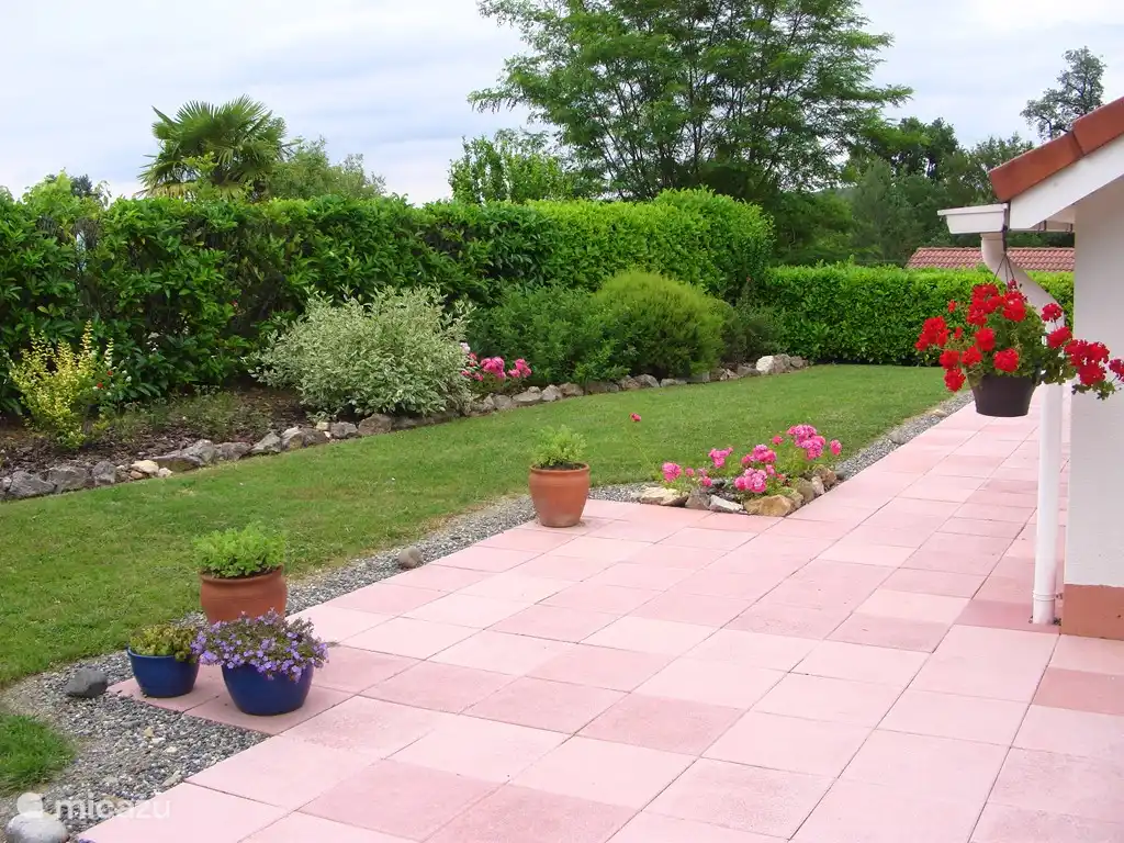 The garden we pay a lot of attention to when we are there.