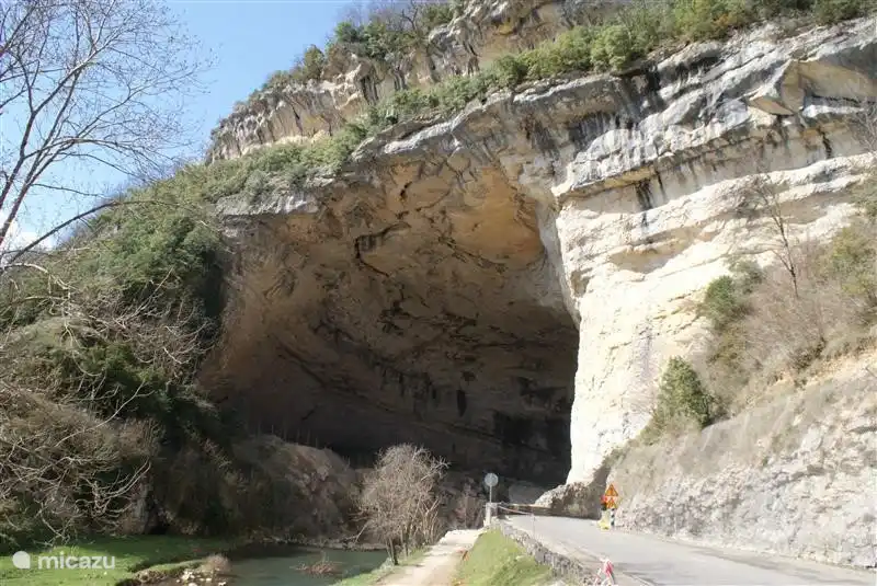 The Cave of Le Mas d` Azil where the road runs through the cave. a natural wonder, every time when you get there.