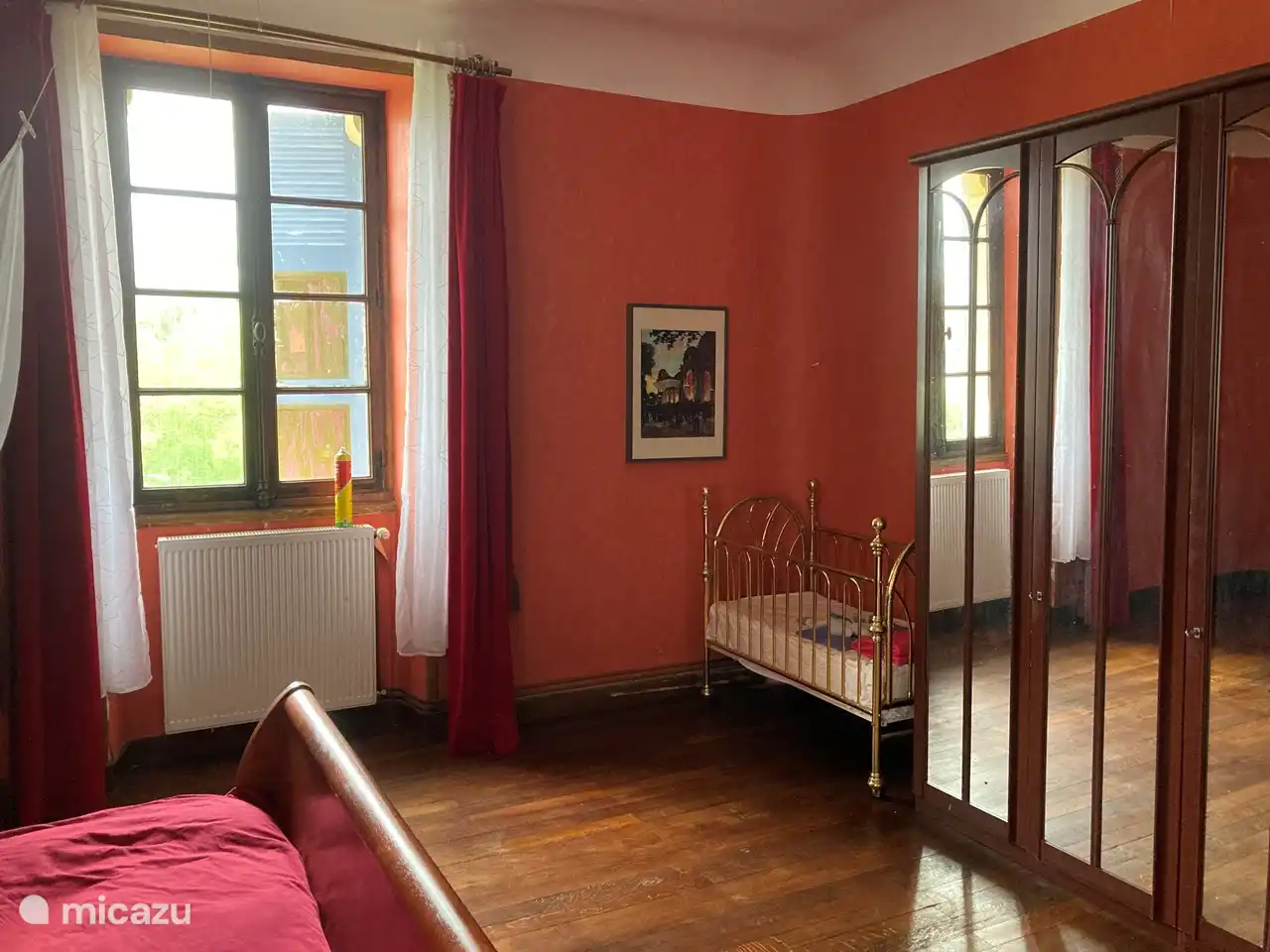 Baby cot in the master bedroom