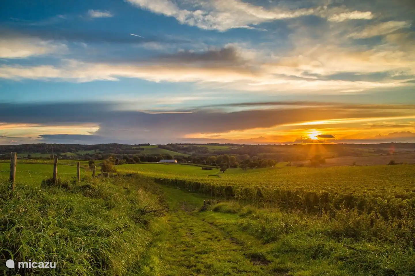 Sonnenuntergang bei Fromberg.