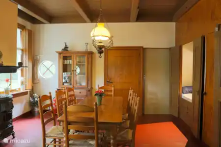 Vakantiehuis Nederland, Drenthe – vakantiehuis Het Tolhuis Eetkamer