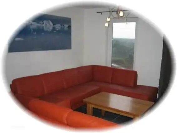 sitting area overlooking the valley