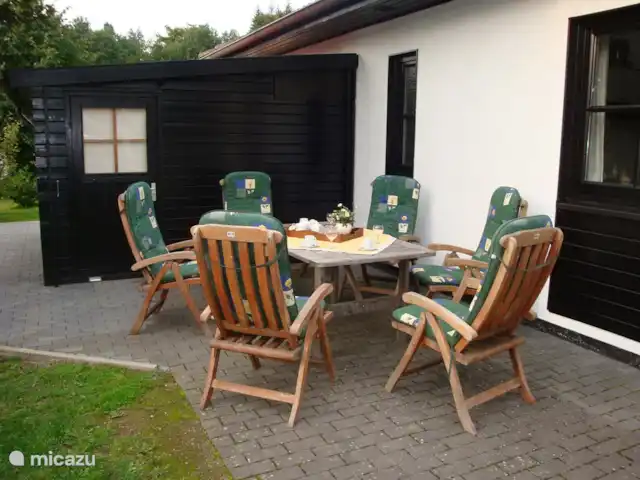frankenau hasewinkel en Alemania, Sauerland, Frankenau - casa vacacional Terraza al costado de la casa