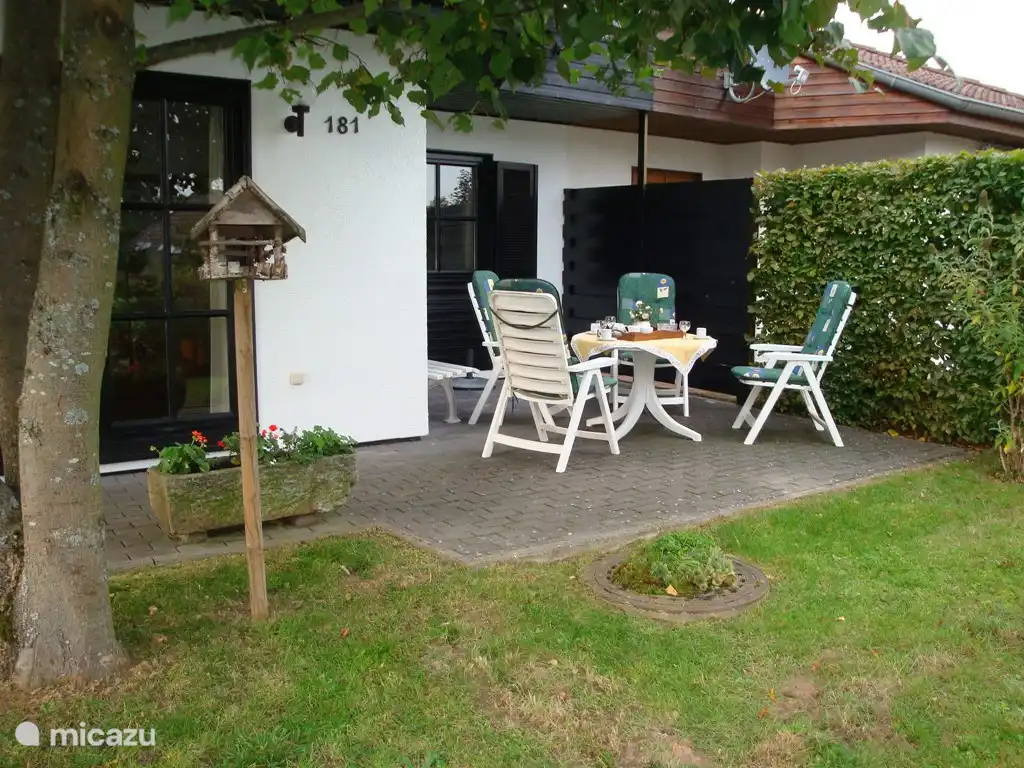 1 van de 3 terrassen.  