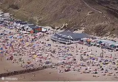 direkt über der Düne können Sie das Abendessen mit Blick aufs Meer zu genießen