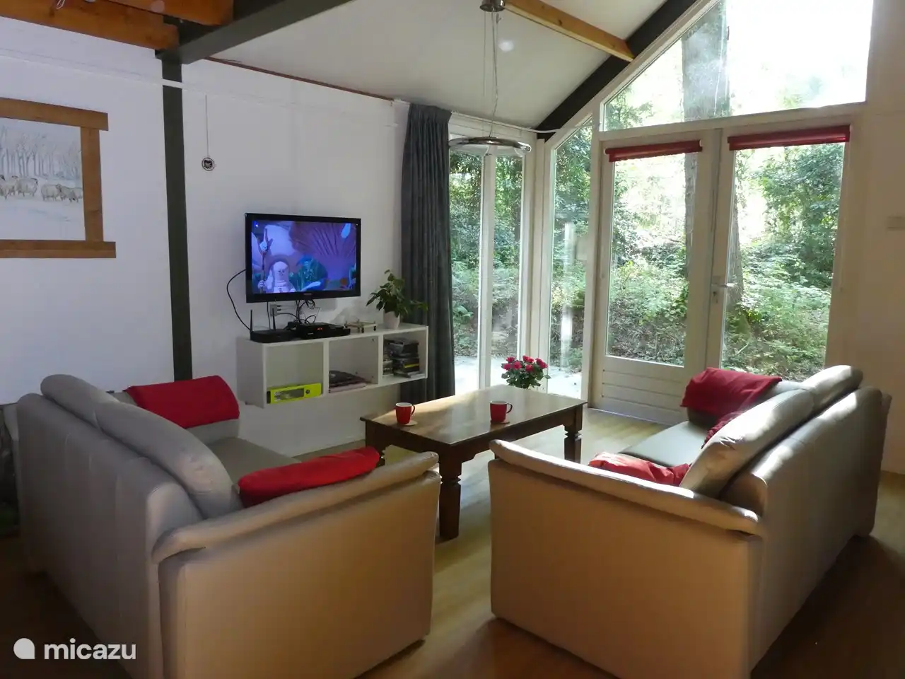 Uitgekeken op het bos? Dan is er altijd nog iets te lezen, een dvd of de tv.