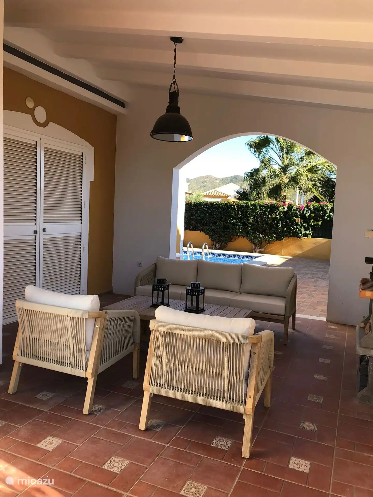 Nuestra acogedora terraza.