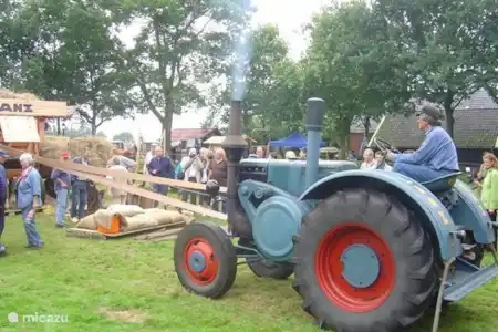 Vakantiehuis Nederland, Drenthe, Orvelte boerderij Borckerhof 1 Dag van de oogst, evenement.