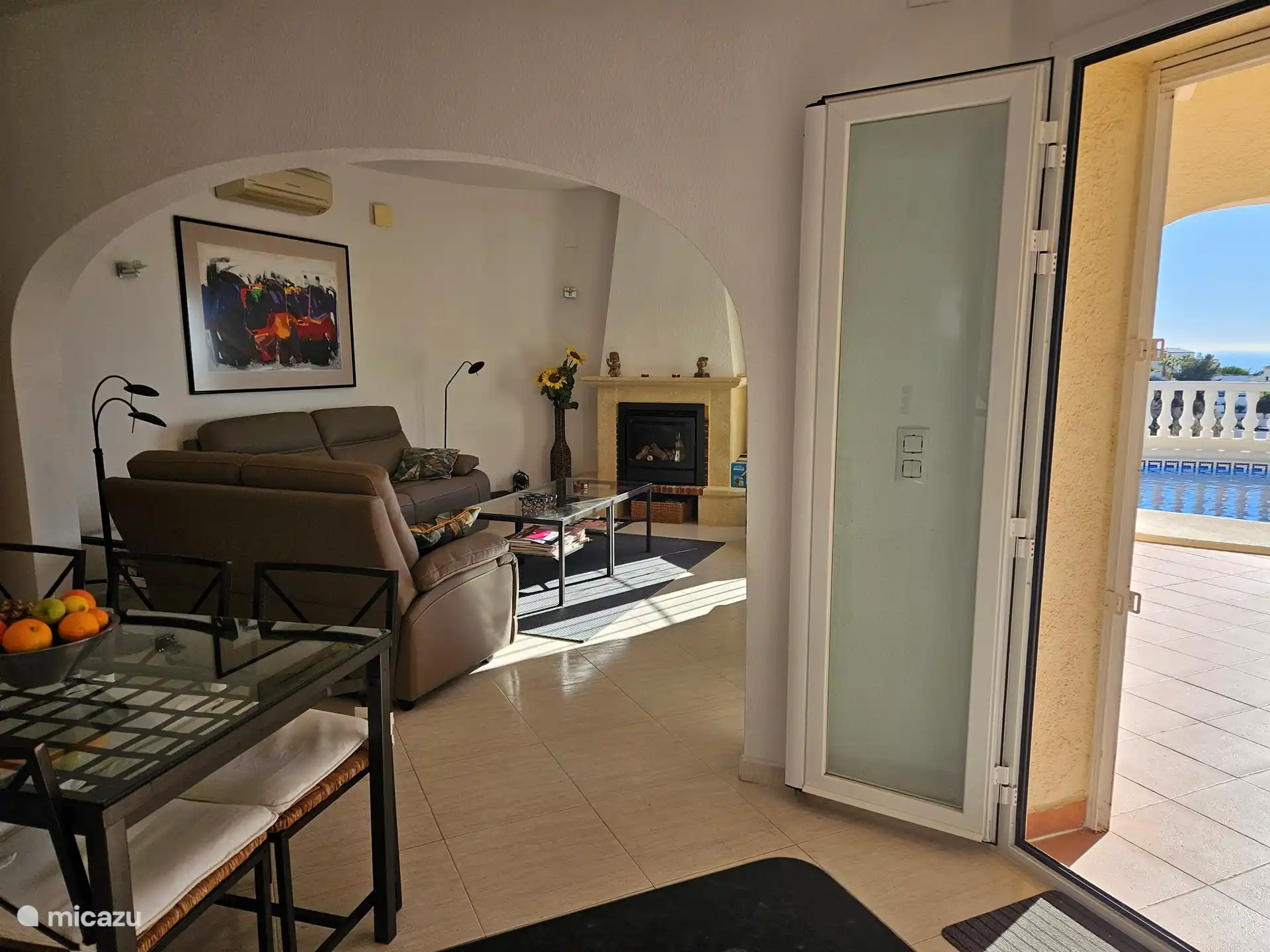 Wohnzimmer während des Tages