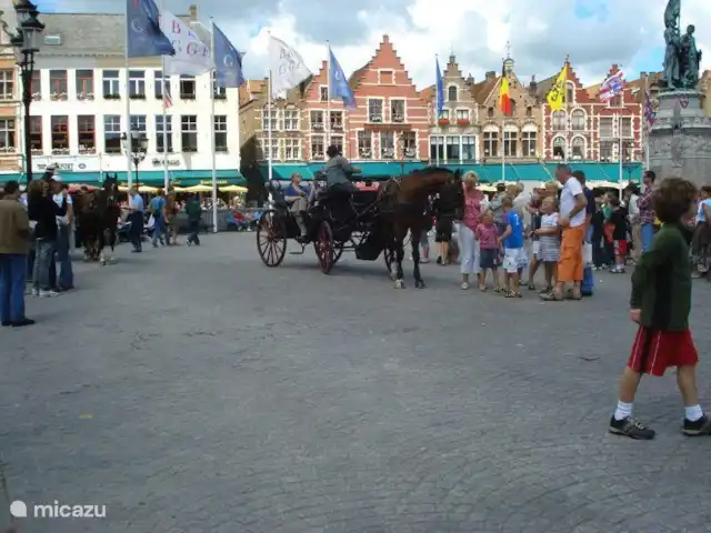 Pueblo junto al mar en Bélgica, Costa Belga, De Haan - bungaló Explorando Brujas en carruaje