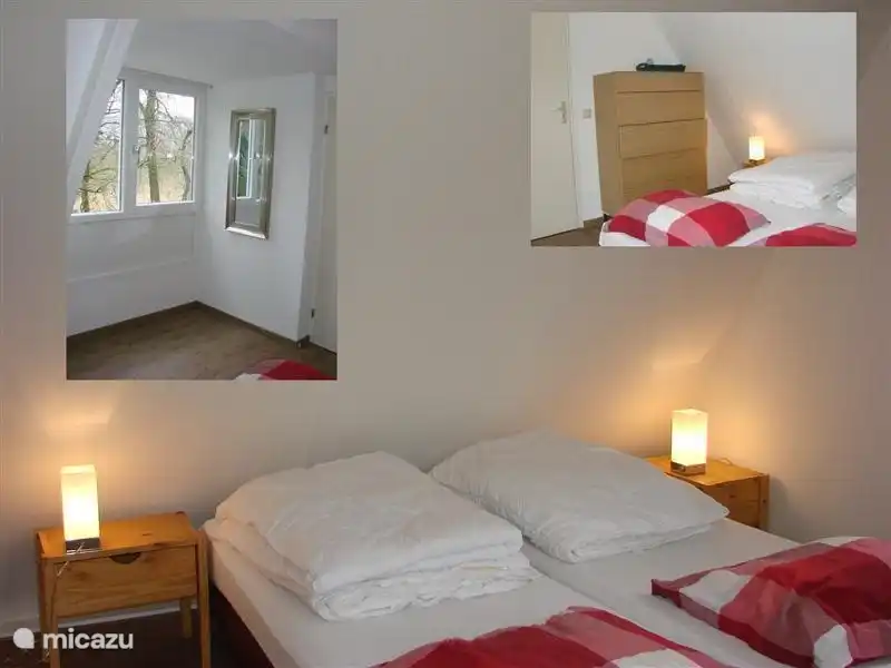 Das Schlafzimmer auf der Vorderseite mit neuen Gauben