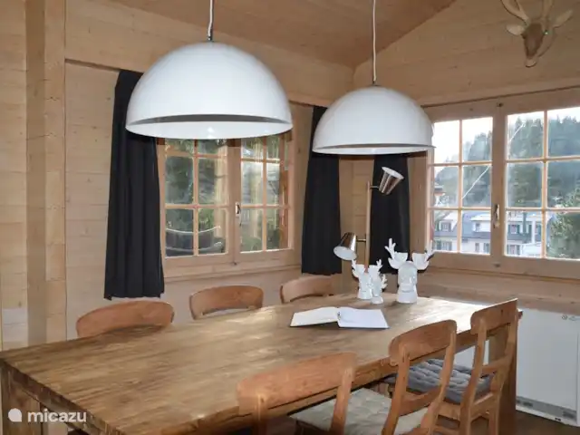 chalet huren in Zwitserland, Wallis, Blatten bei Naters – Chalet Schützhütte Eettafel